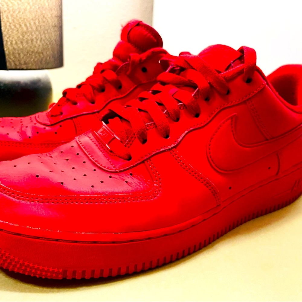 Red Nike Air Force One Low Sz. 11